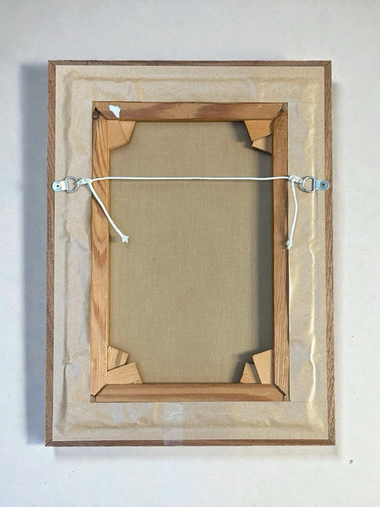 Mid Century Oil On Canvas Still Life Framed