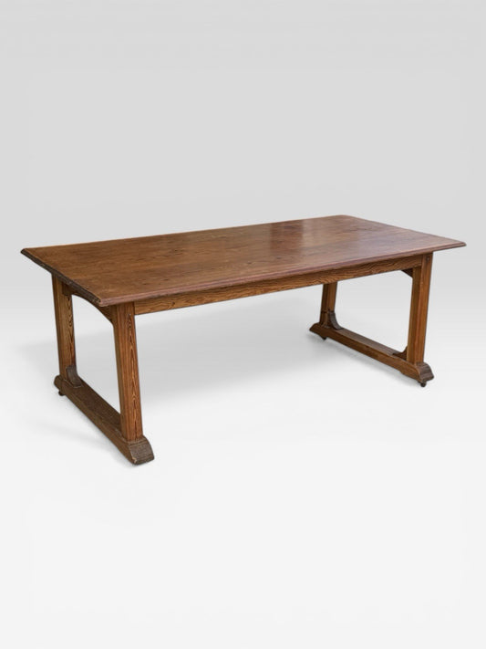 Antique Heals Style Dining Table Early 20th Century Solid Wood UK