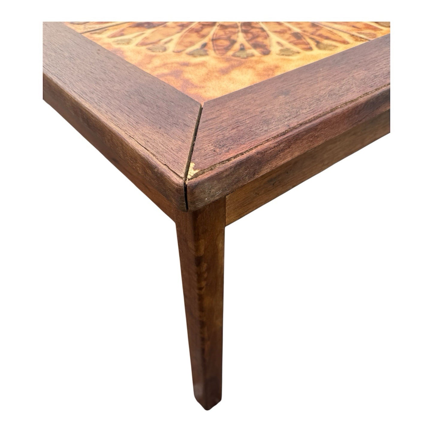 Mid Century 1960's Danish Vintage Retro Tile Top Coffee Table