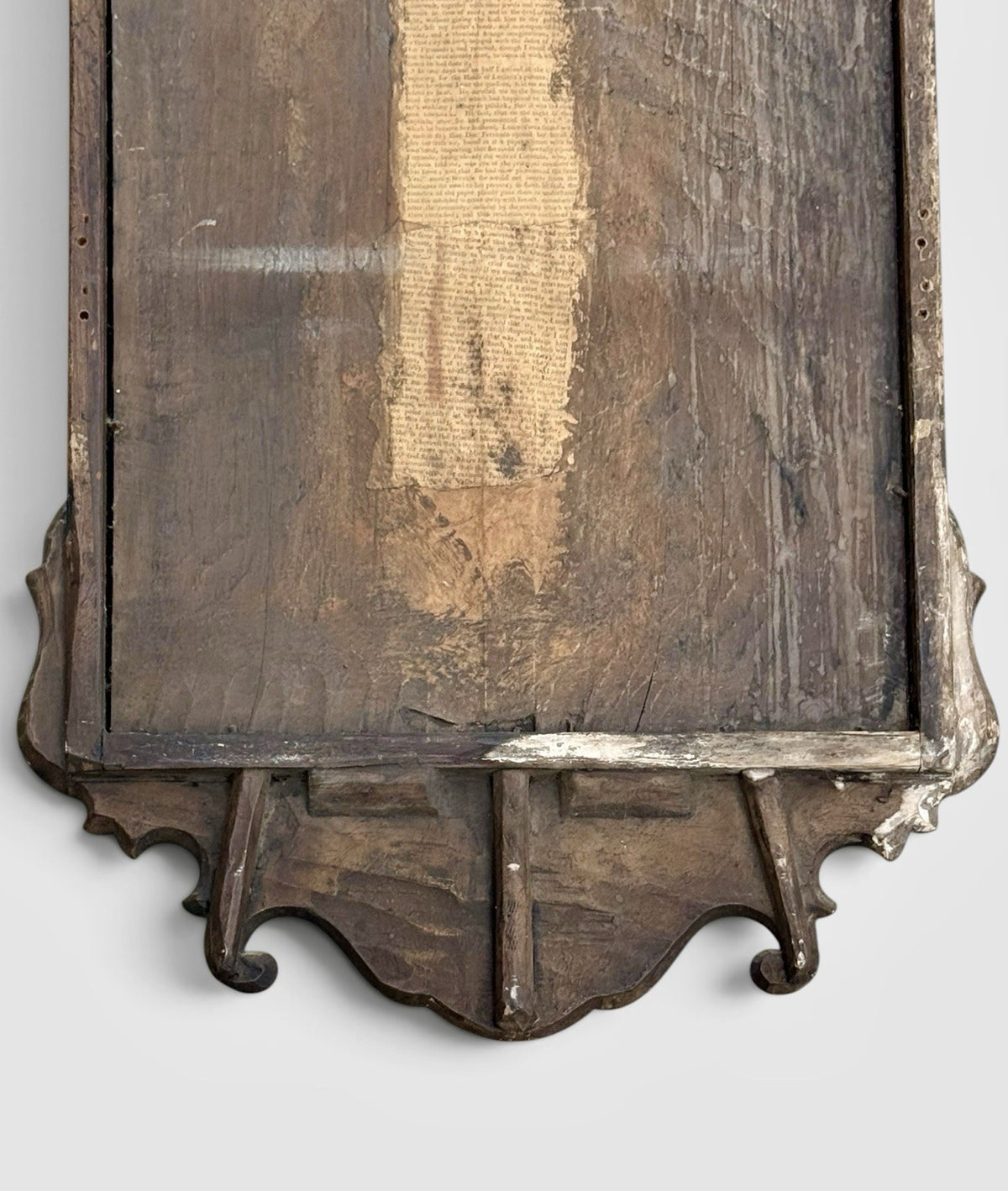 Antique Georgian George III Walnut Wall Mirror Original Glass c1790 75x43cm