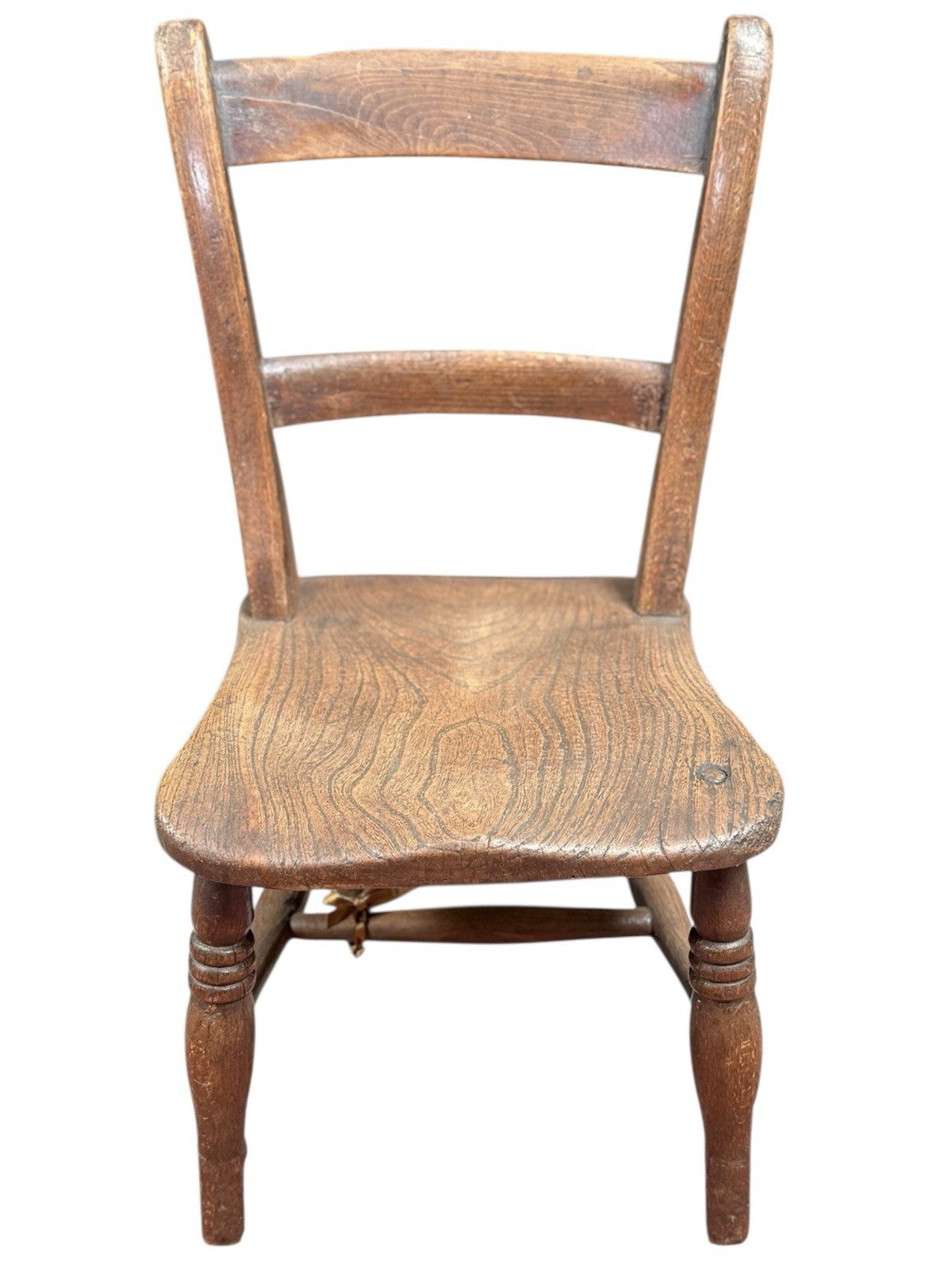 Antique Victorian Bar Back Children's Kitchen Chair in Oak