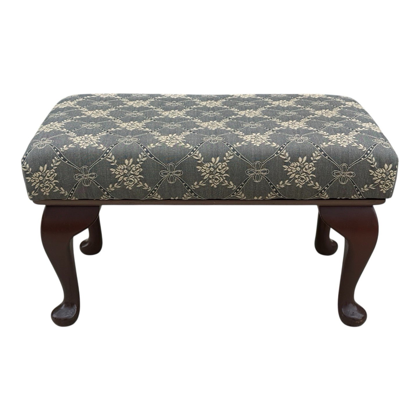 vintage footstool pouffe