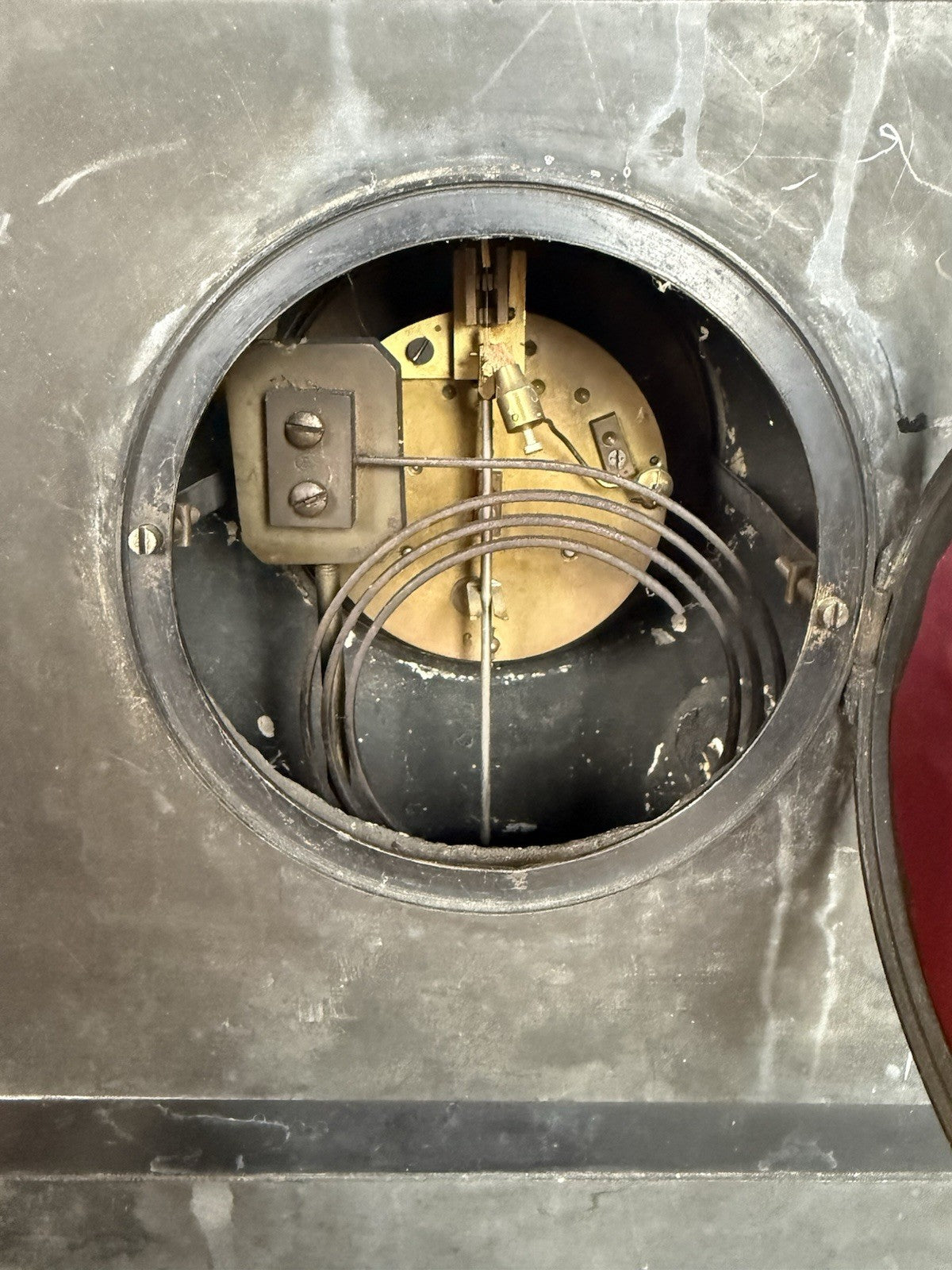 Victorian Black Slate Mantle Clock