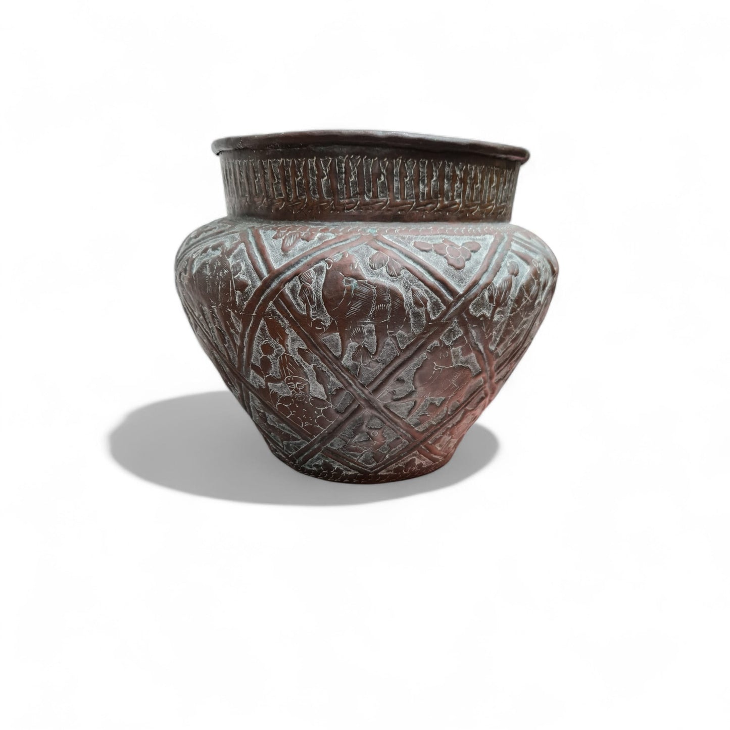 Copper Embossed Jardiniere - Cow Shed Collective 