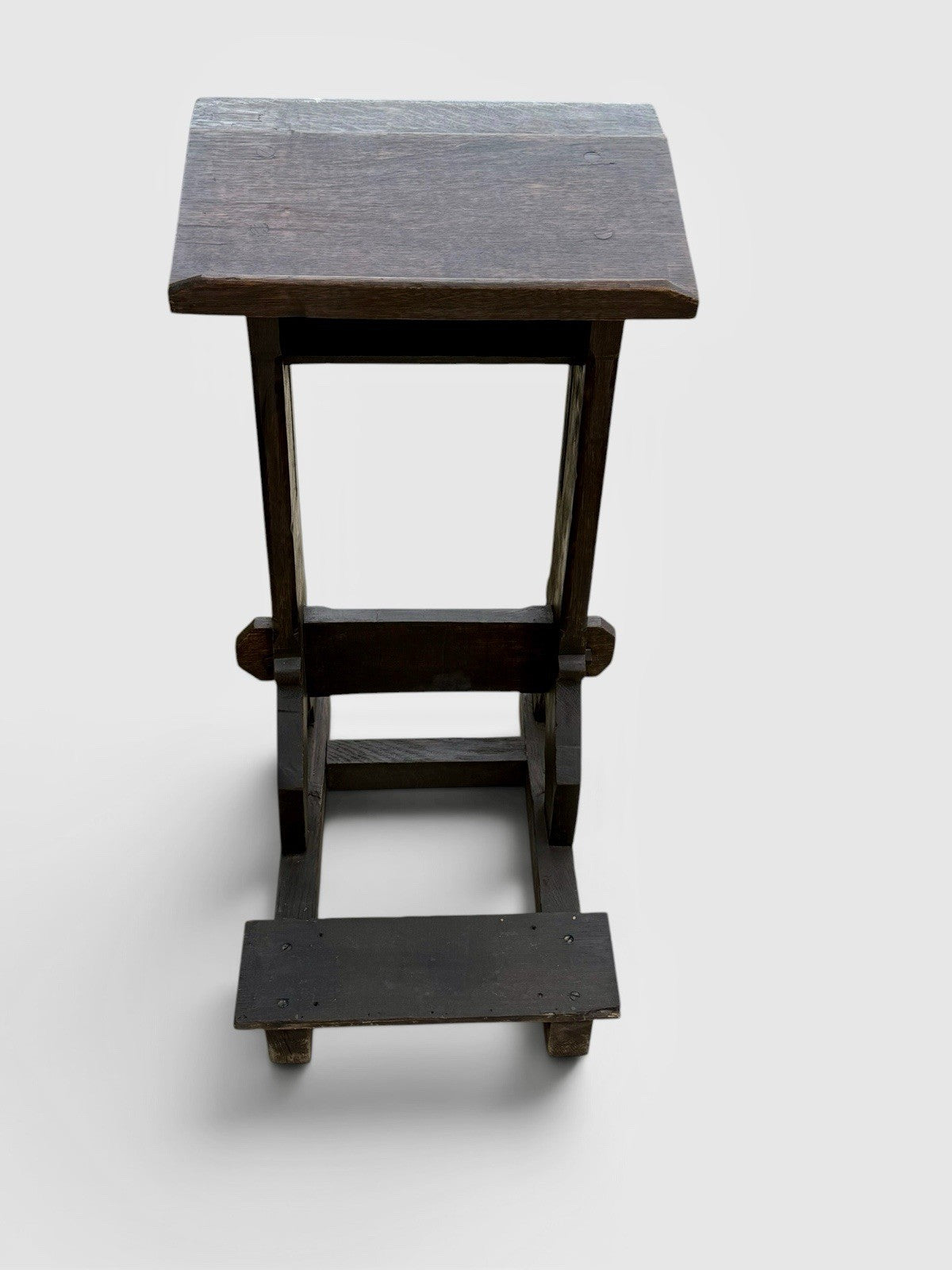 Antique Oak Prayer Desk Kneeler Ecclesiastical Religious Furniture