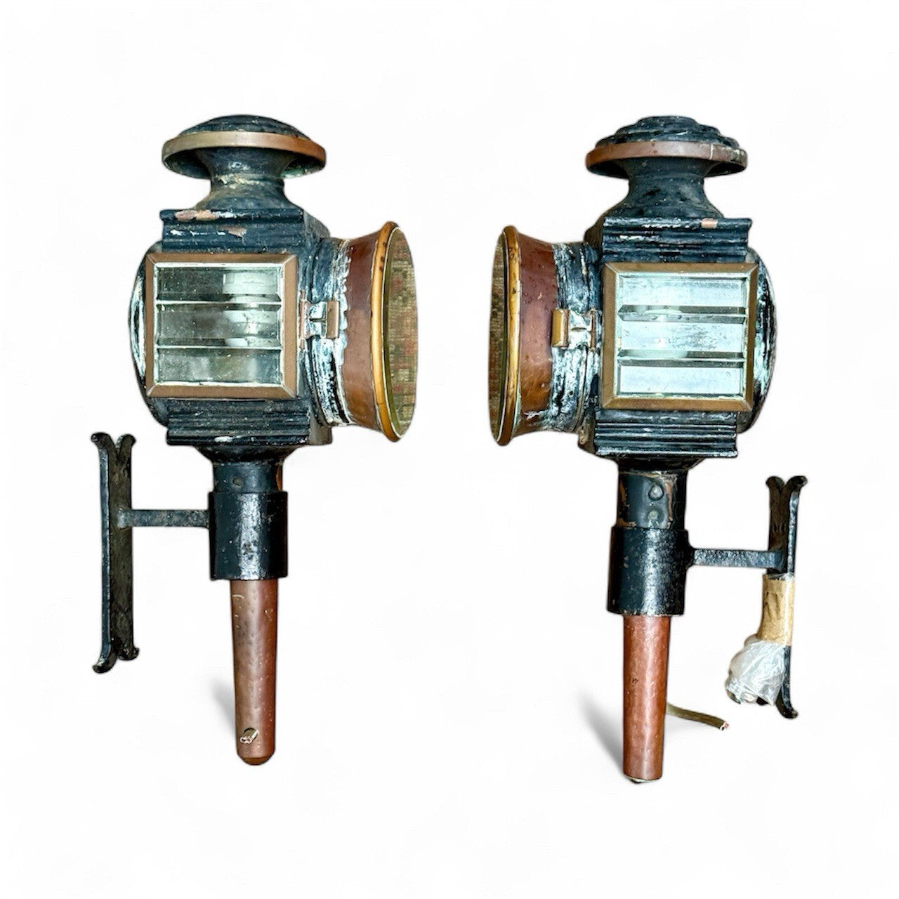 Large Victorian Carriage Lamps
