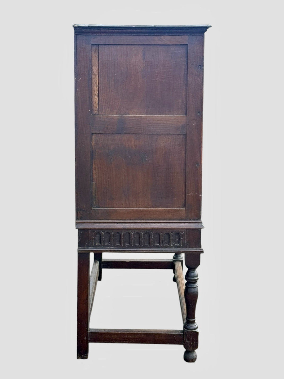 18th Century Antique Oak Chest on Stand Georgian Cabinet Drawer Storage Cupboard