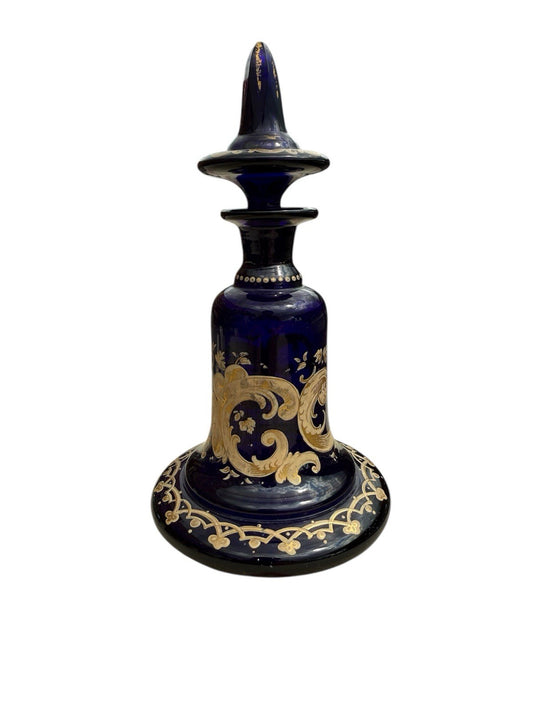 Victorian Perfume Bottle Antique Glass Scent Bottle 19th Century