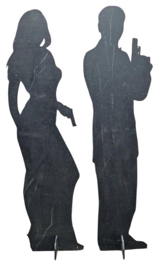 James Bond Fairgorund Shooting Gallery Silhouette Panels 