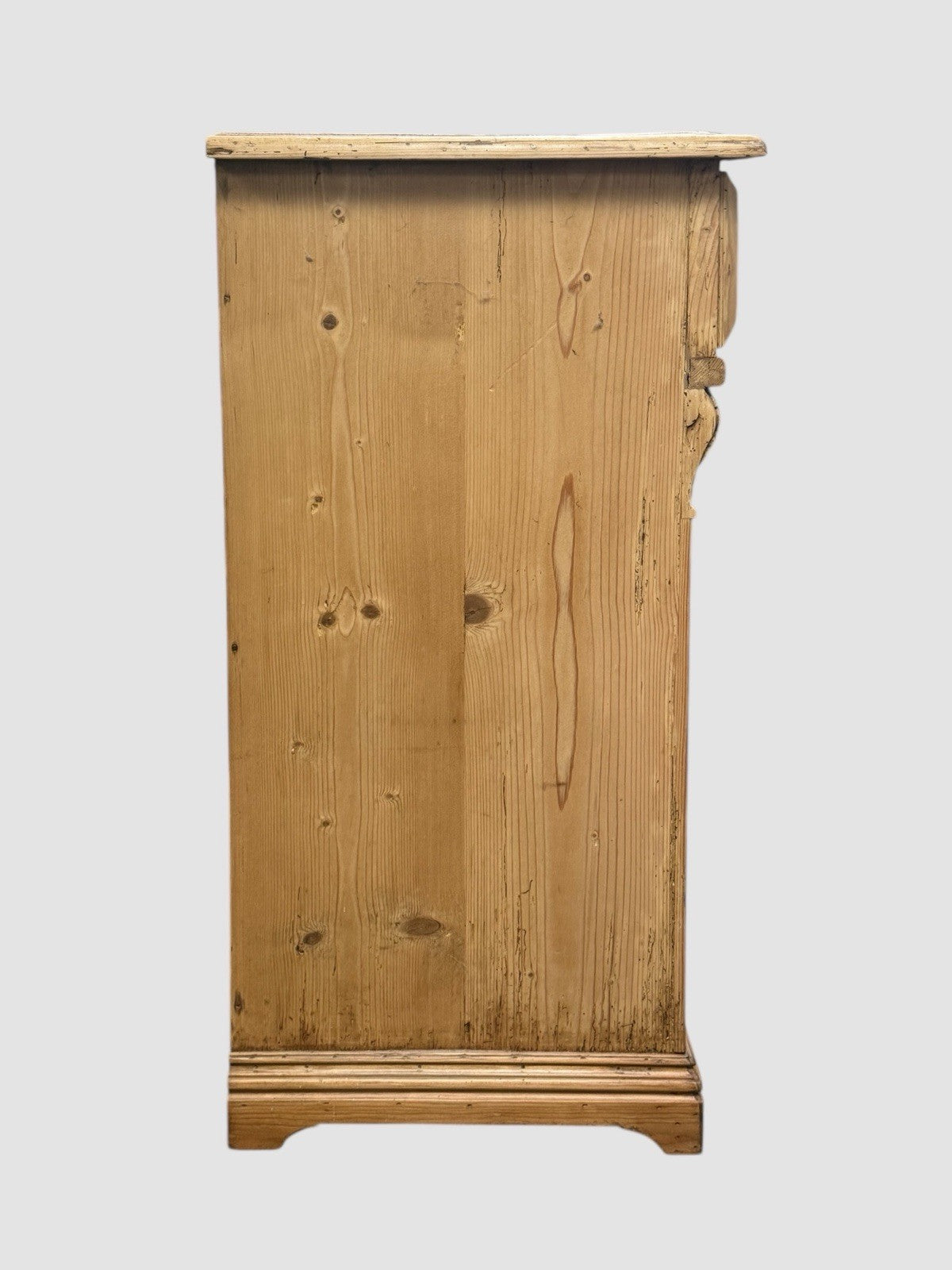 Victorian Stripped Pine Sideboard 19th Century Antique Storage Cabinet