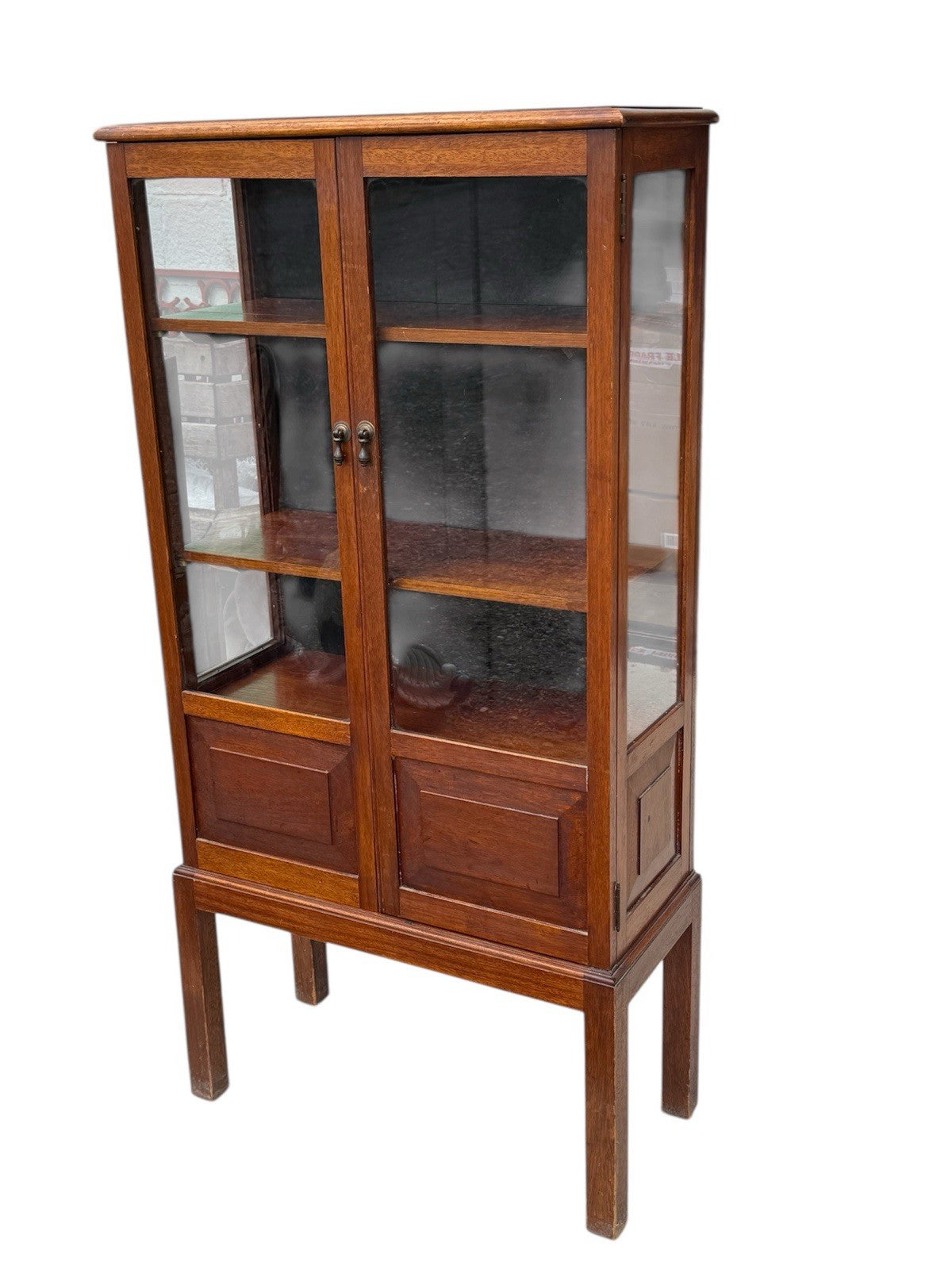 Antique Mahogany Display Cabinet 
