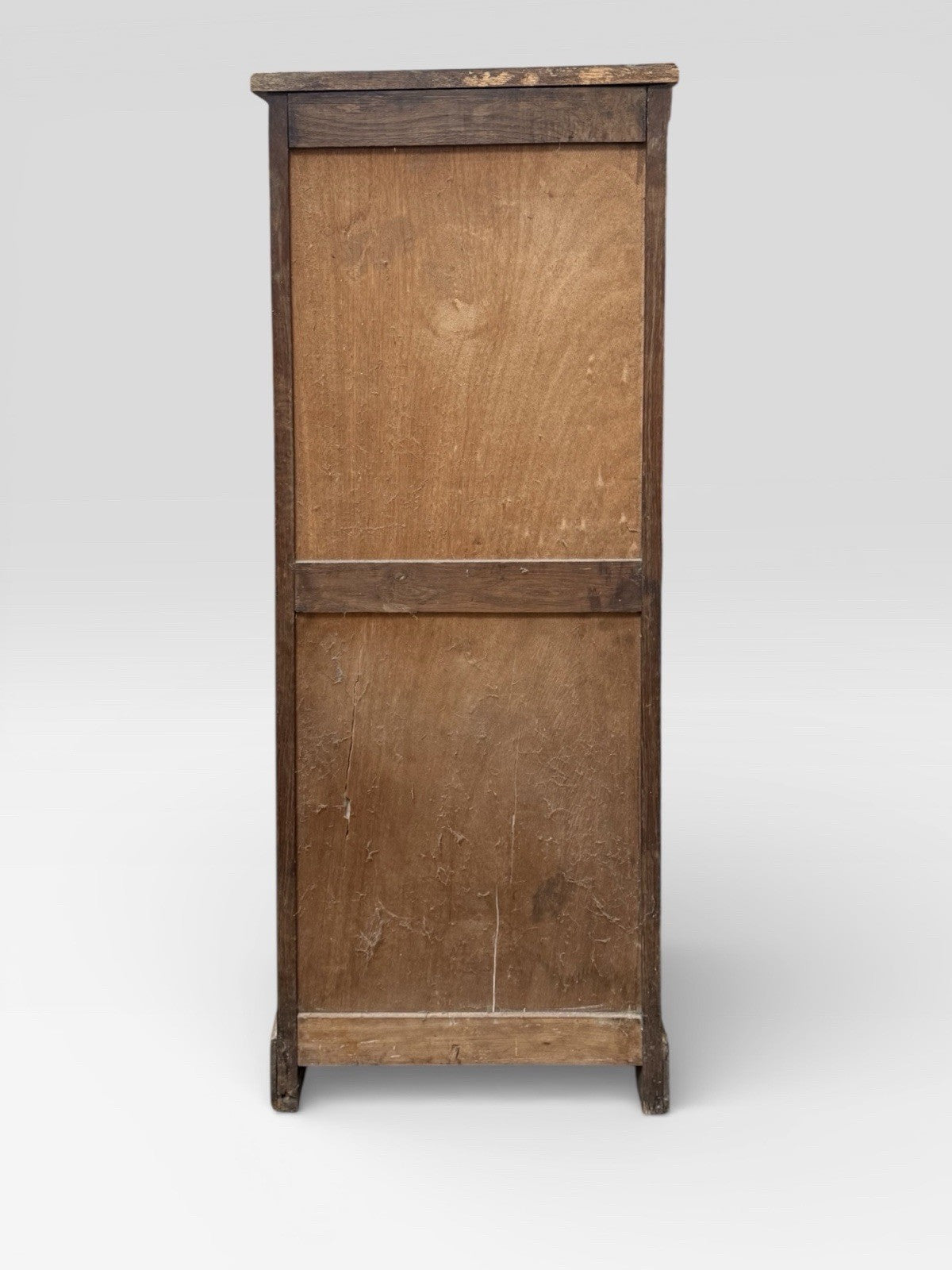 Vintage Oak Tambour Filing Cabinet Roll Top Office Storage
