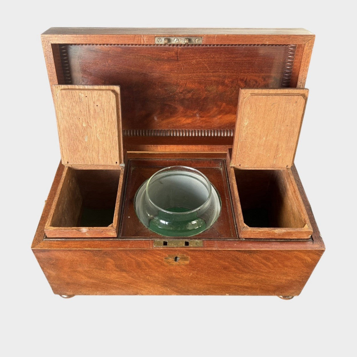 Antique Regency Tea Caddy Early 19th Century Wooden Tea Chest