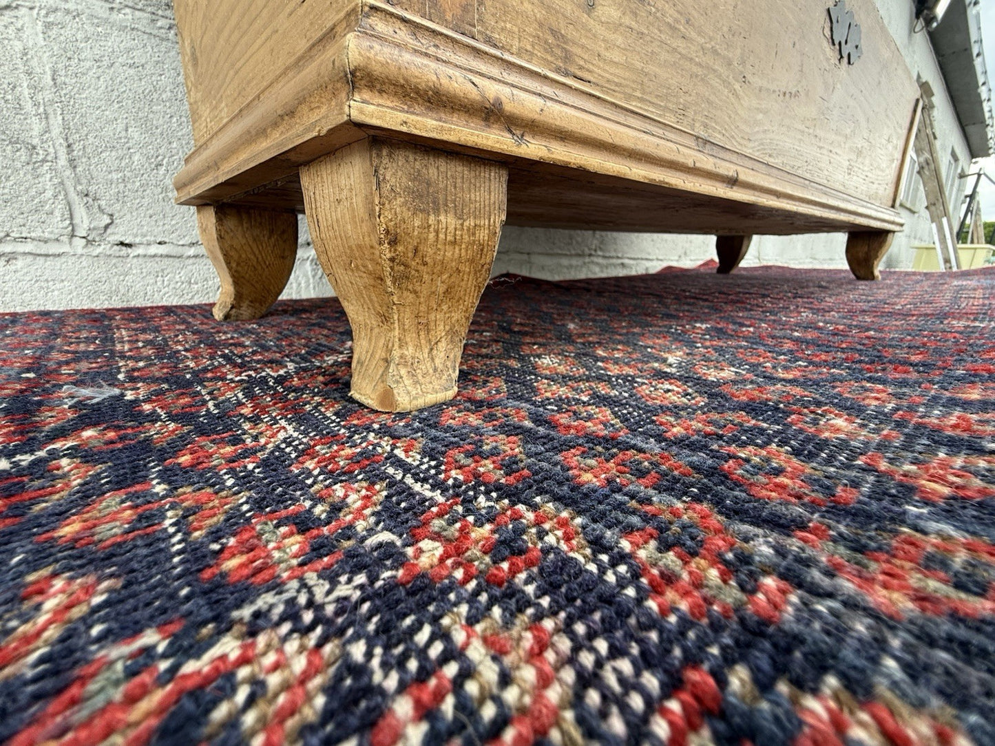 Antique Pine Blanket Box Musket Chest Gun Case 