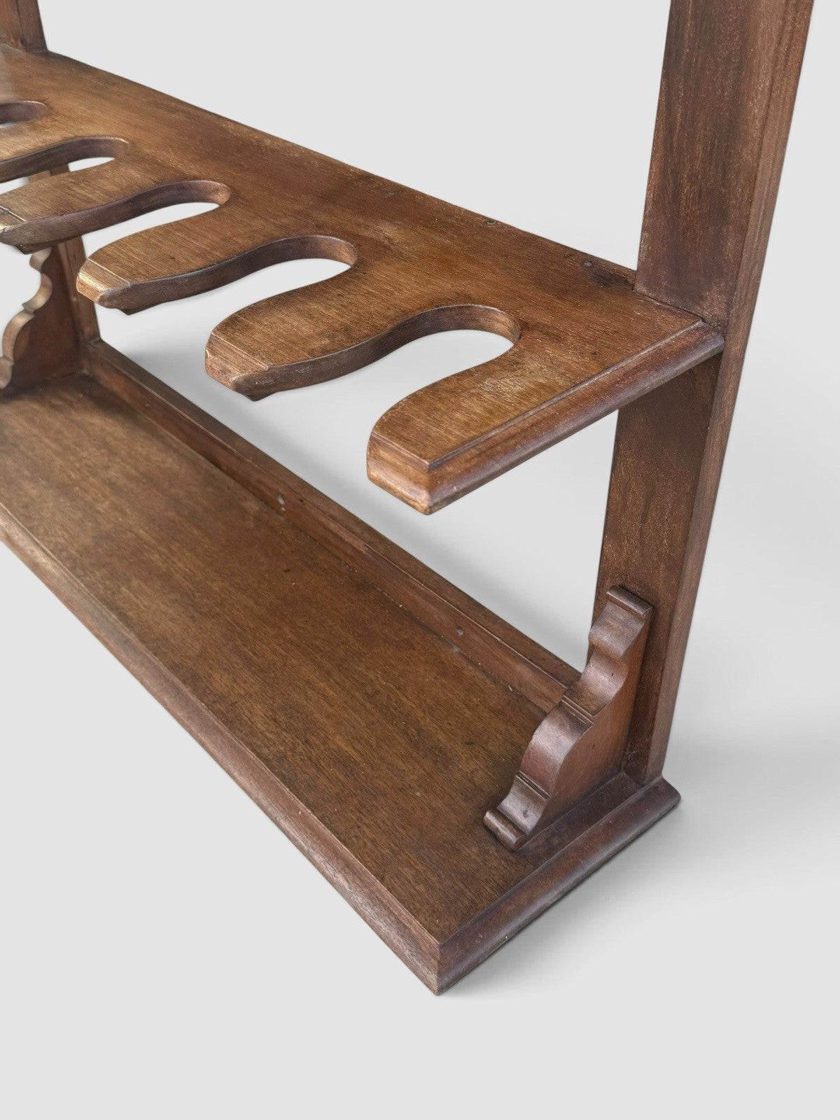 Antique 19th Century Mahogany Boot Rack Victorian Hallway Shoe Stand