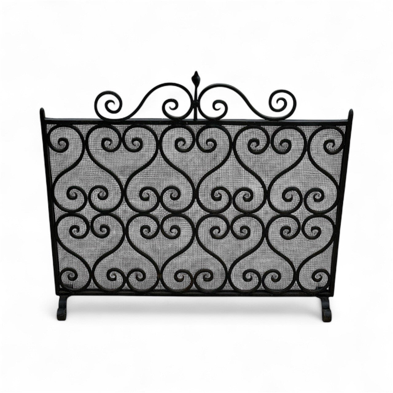 Antique Wrought Iron Fire Screen