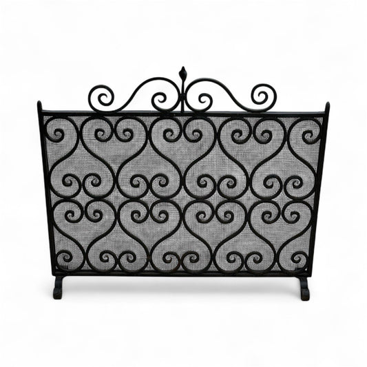 Antique Wrought Iron Fire Screen