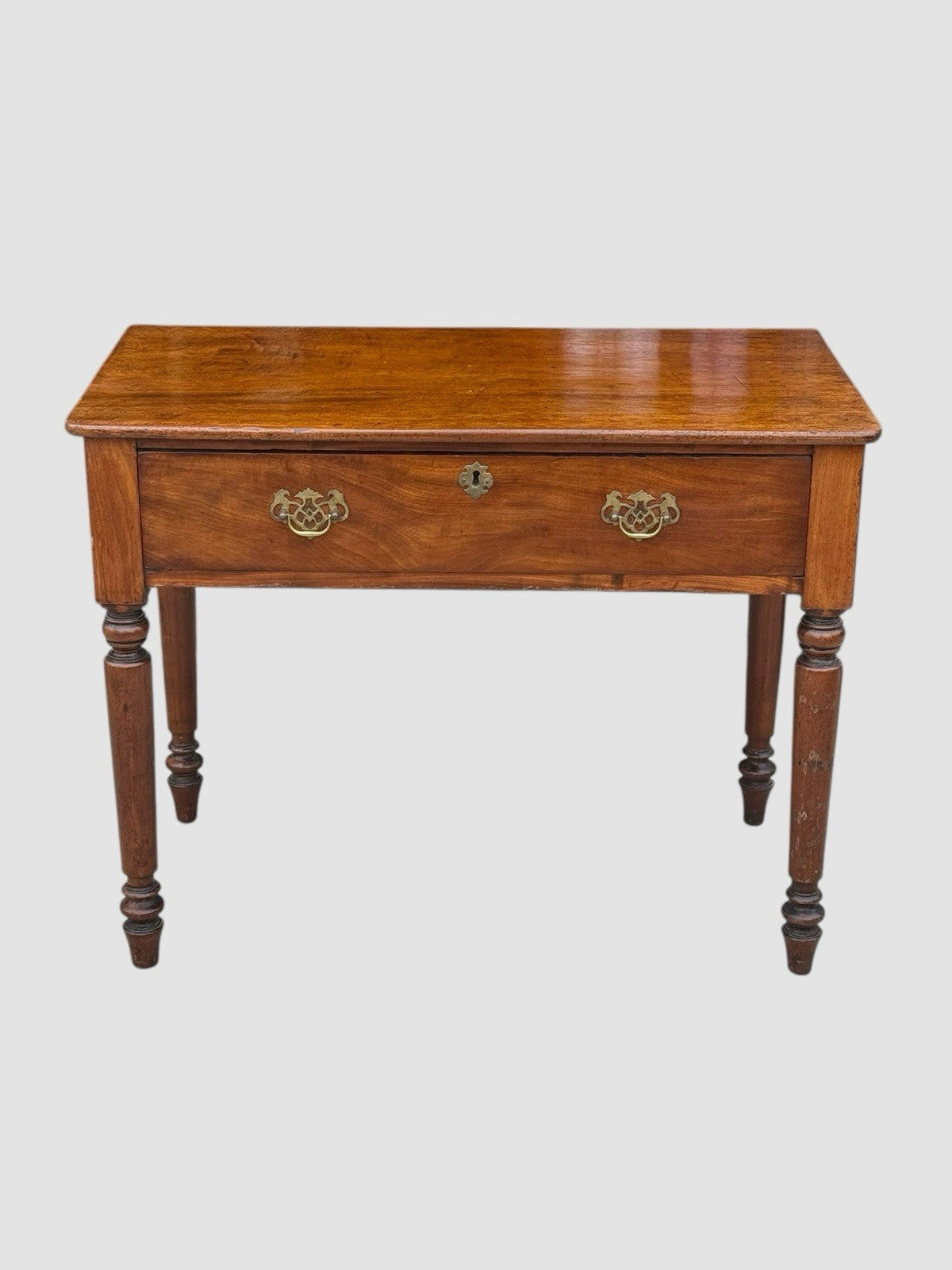 Georgian Mahogany Lowboy Writing Desk Antique 18th Century Drawer Storage