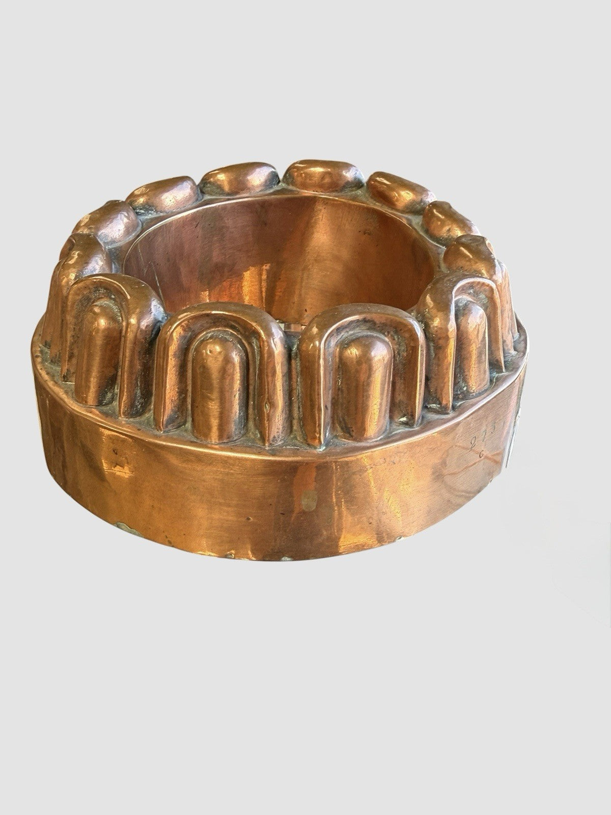 Antique Victorian Copper Jelly Mould Tin Lined Kitchenalia Baking Collectable