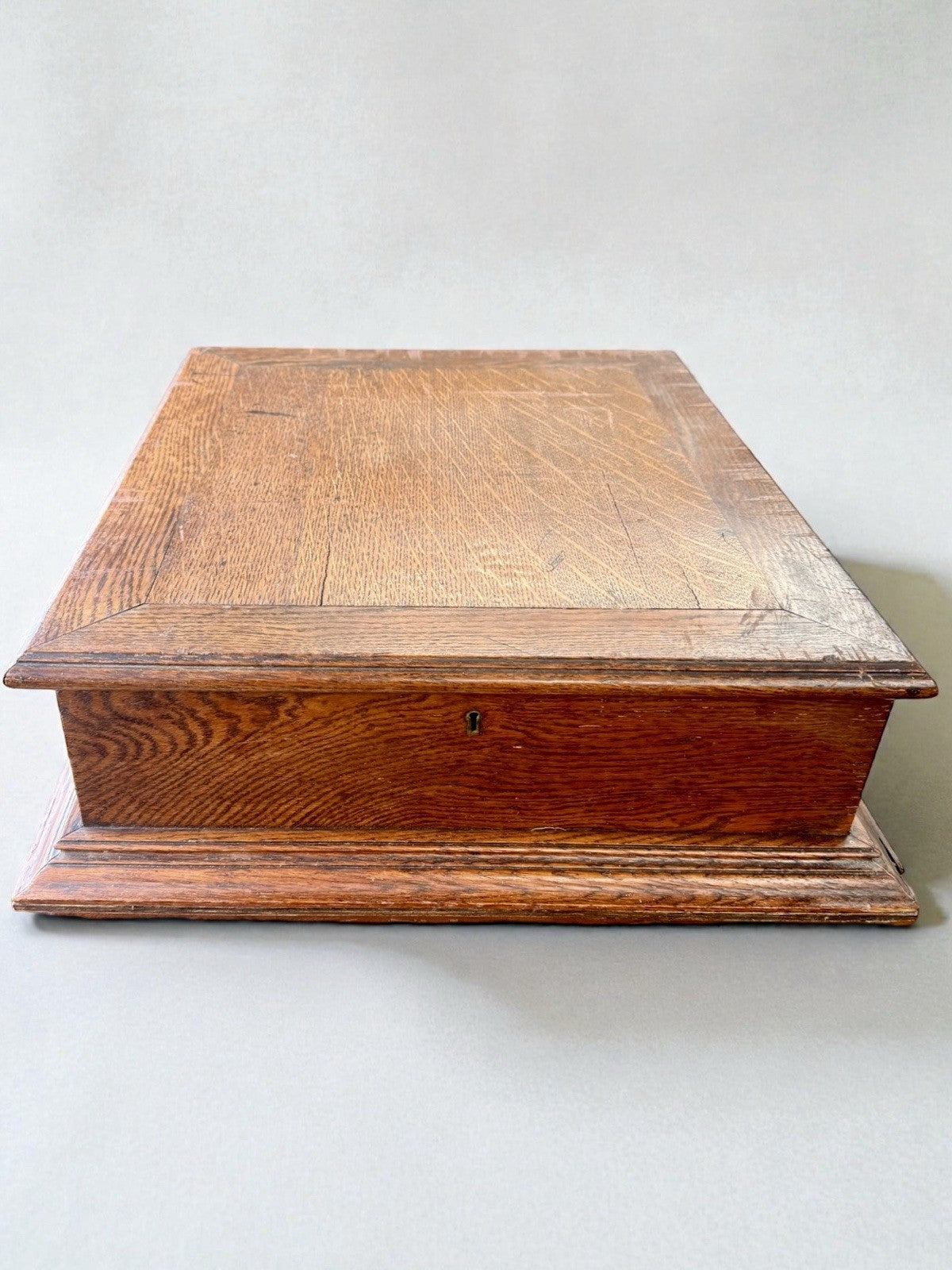 Vintage Oak Bible Box Storage Chest • Antique Style Vintage Bible Box Wood