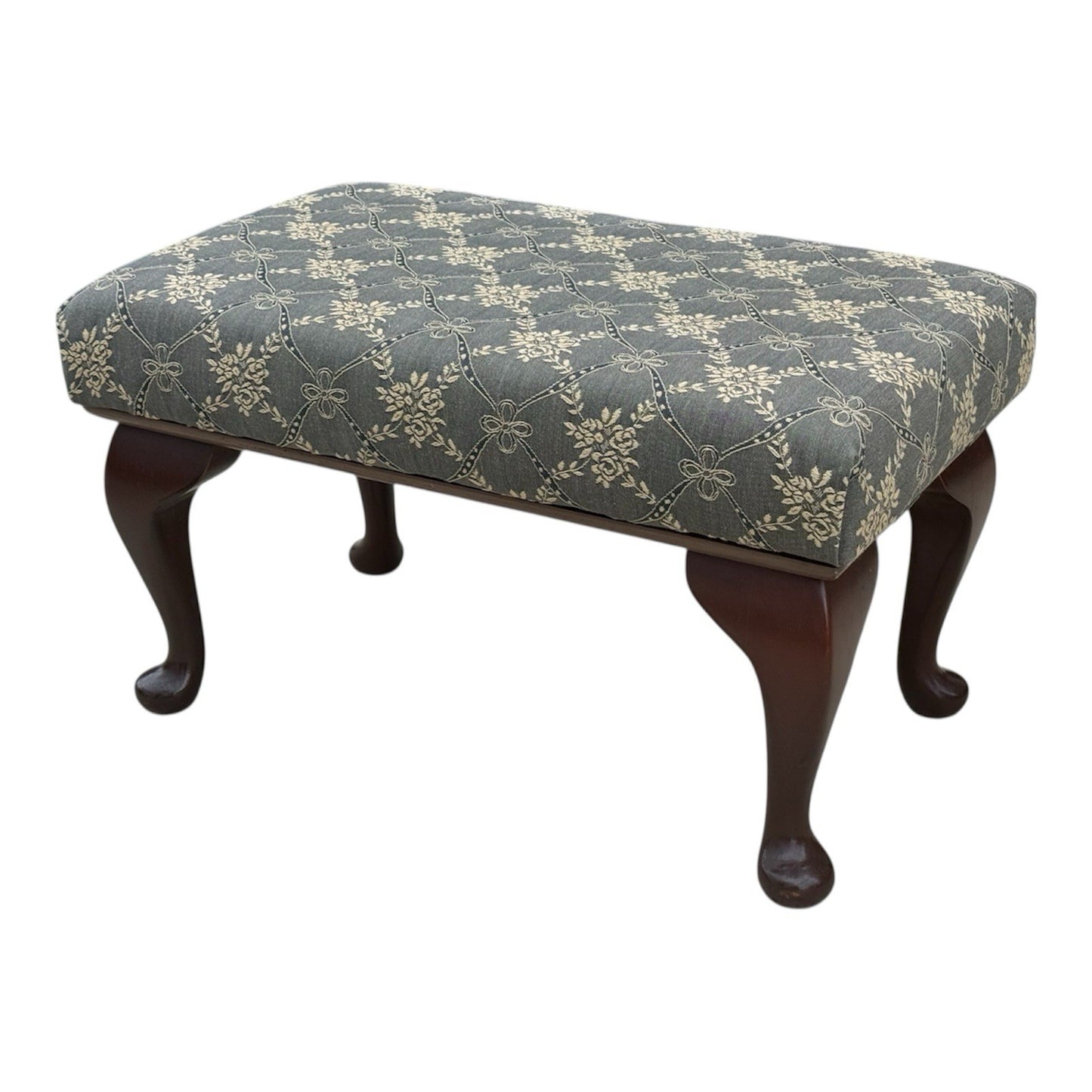 vintage footstool pouffe 