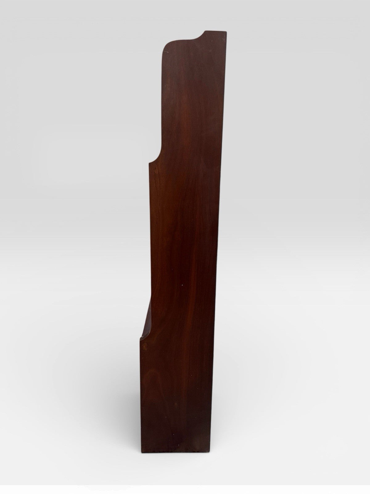 Antique Edwardian Solid Mahogany Waterfall Bookcase