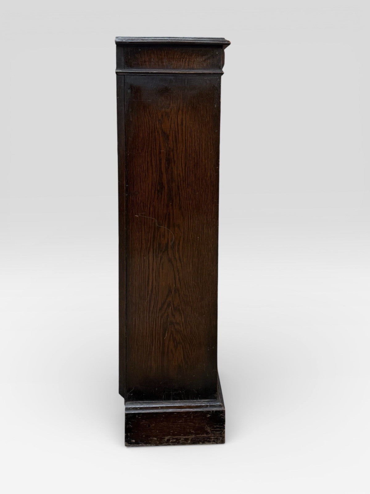 Antique Arts and Crafts Oak Bookcase Open Shelving
