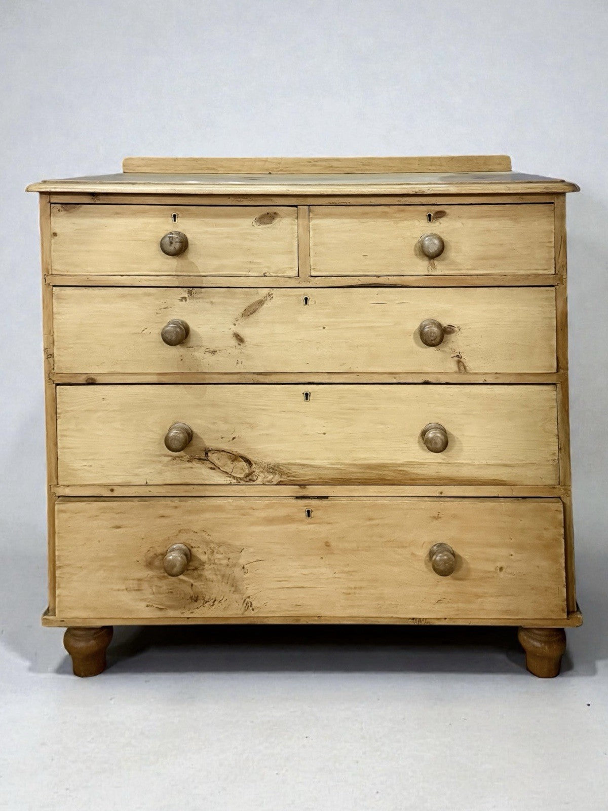 Antique Victorian Pine Chest of Drawers Original Period Furniture