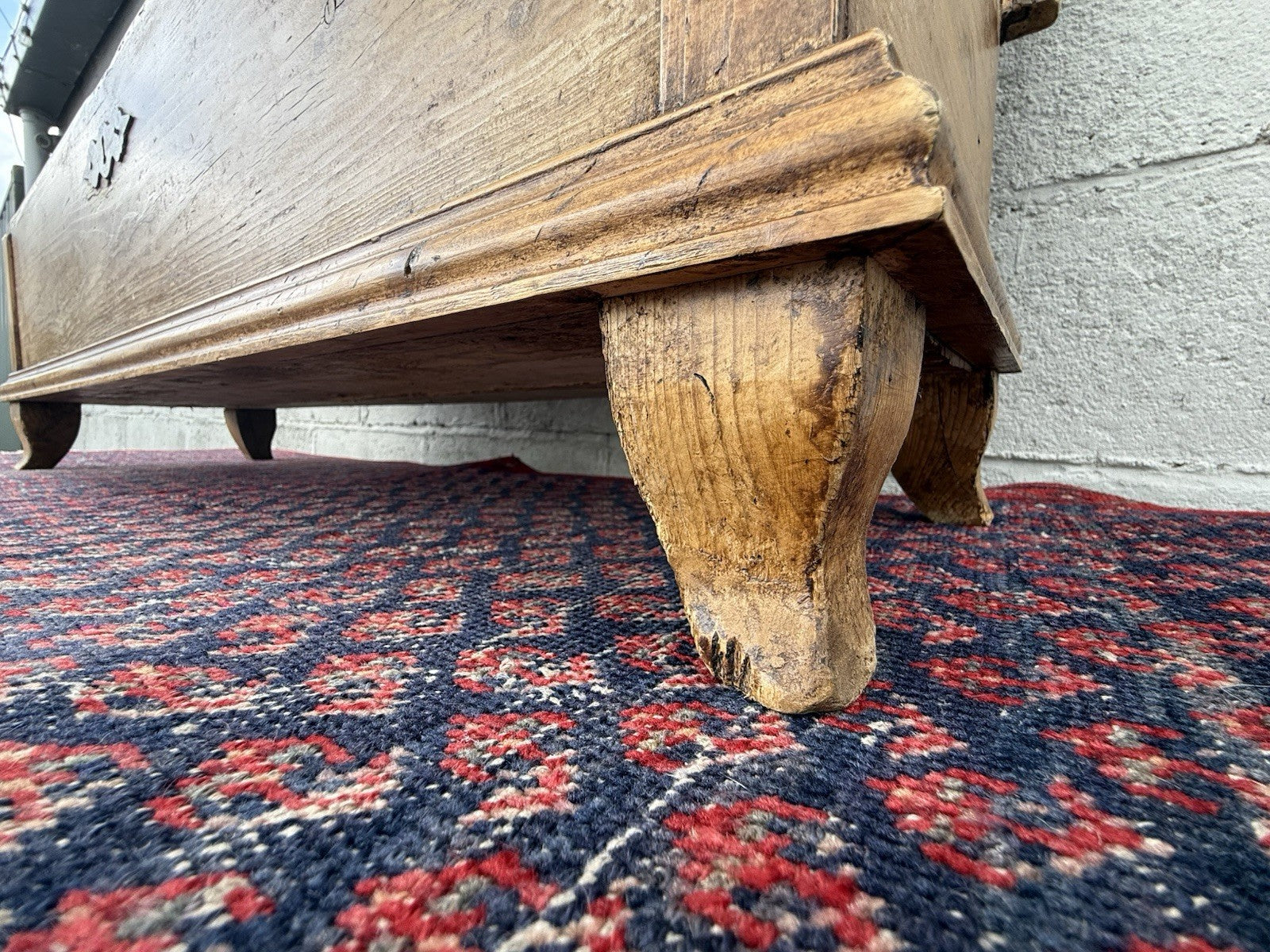 Antique Pine Blanket Box Musket Chest Gun Case 