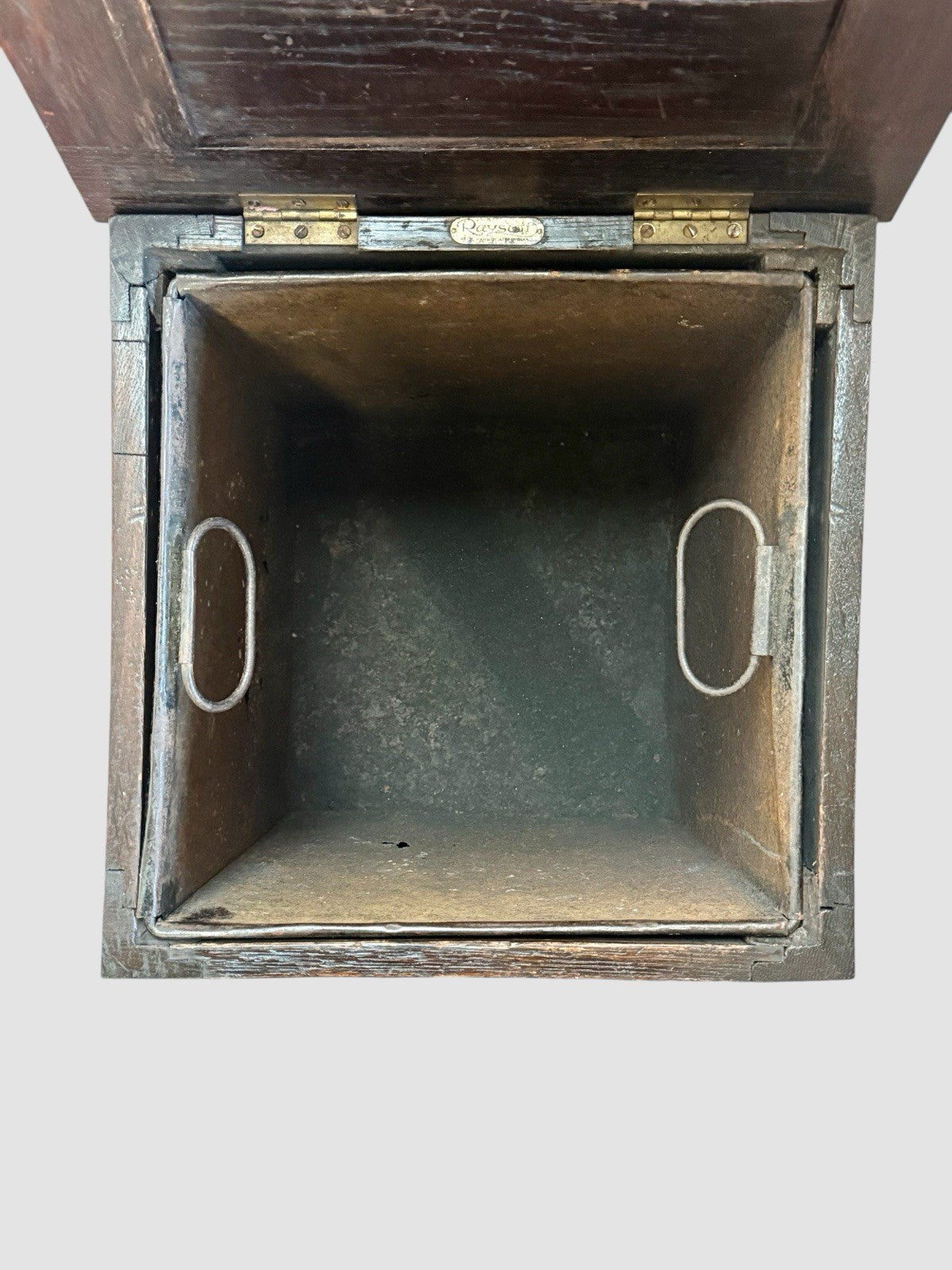 Antique Oak Coal Box c1850 with Original Metal Liner Victorian