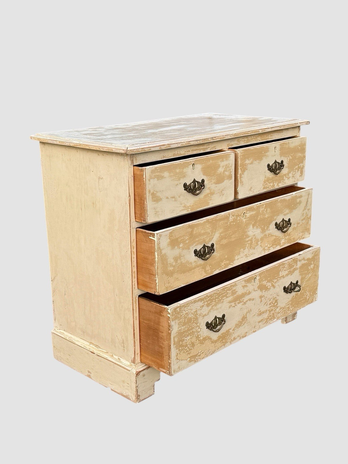 Vintage Pine Chest of Drawers Antique Style Solid Wood Storage