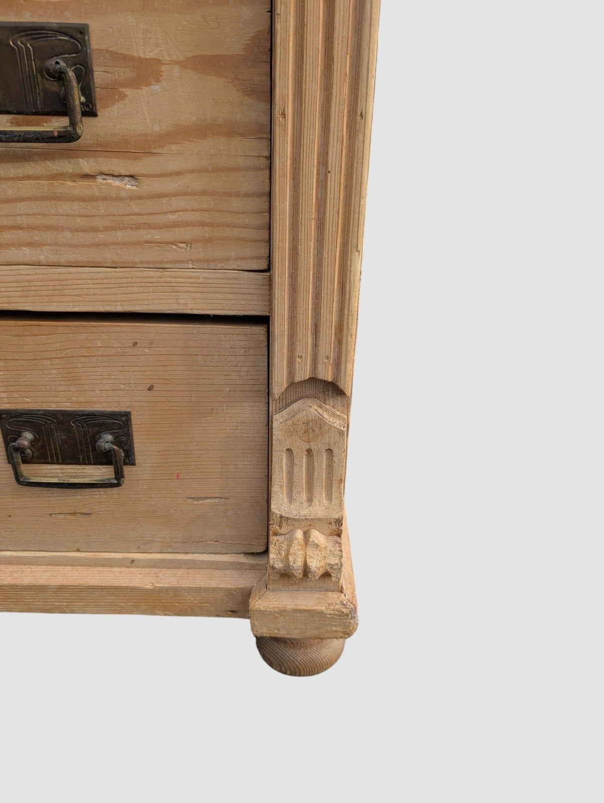 Antique Victorian Pine Chest of Drawers Rustic Country Storage