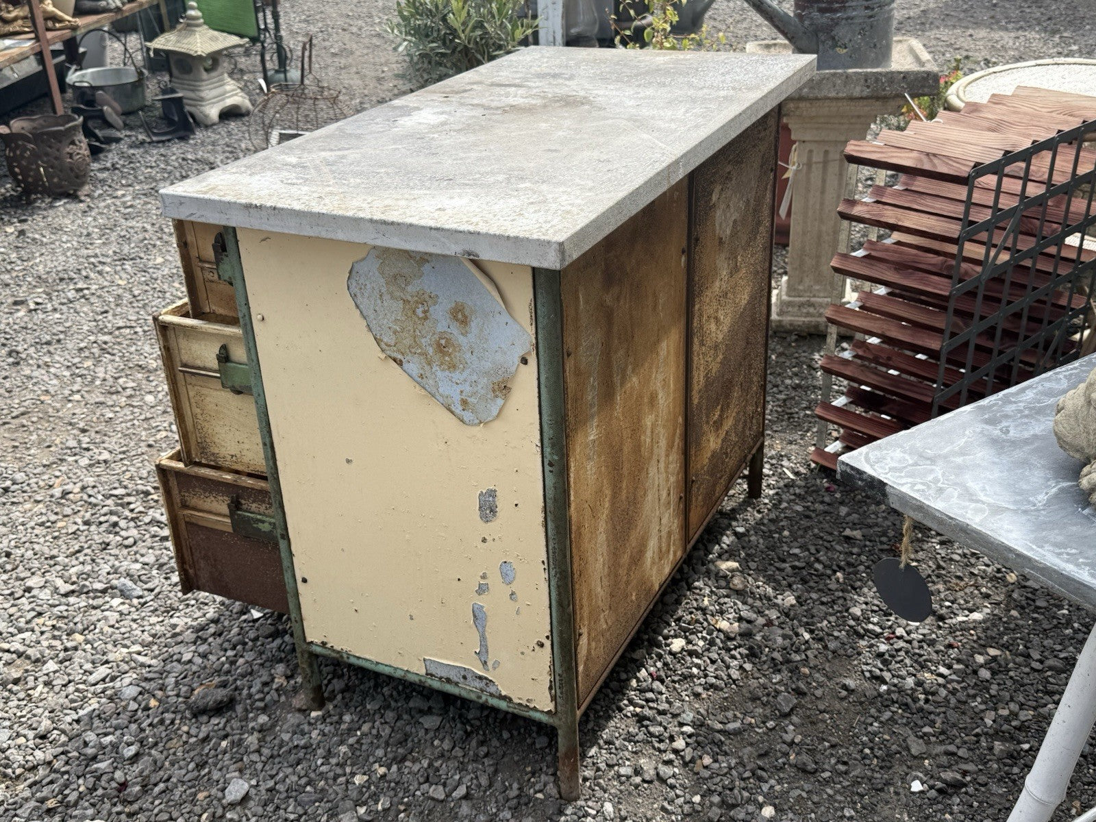 vintage industrial chest drawers Garden Garage Retro 