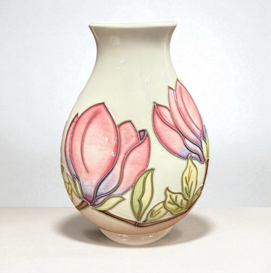 Moorcroft Hibiscus Pattern Vase