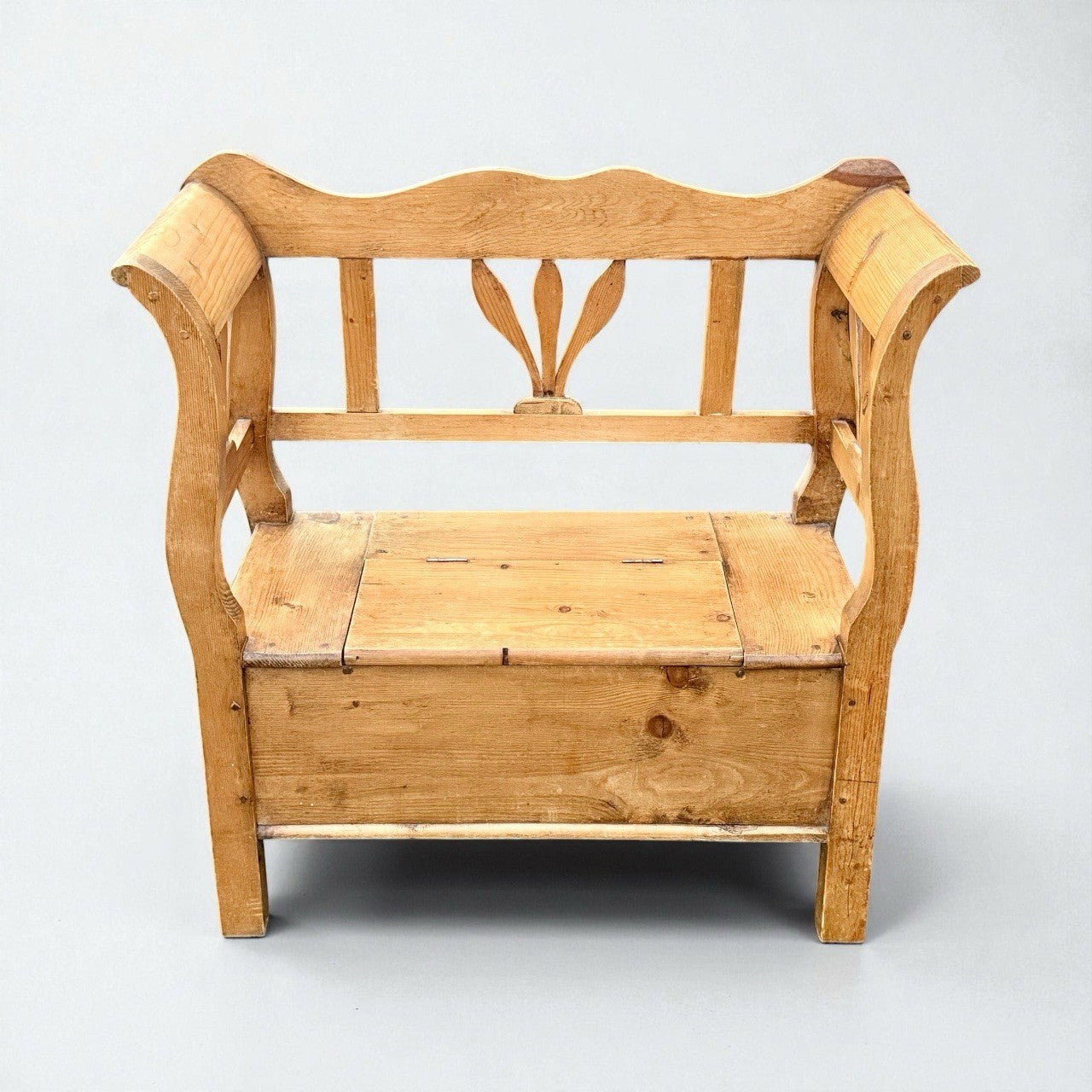 Vintage Pine Hall Bench Country House 