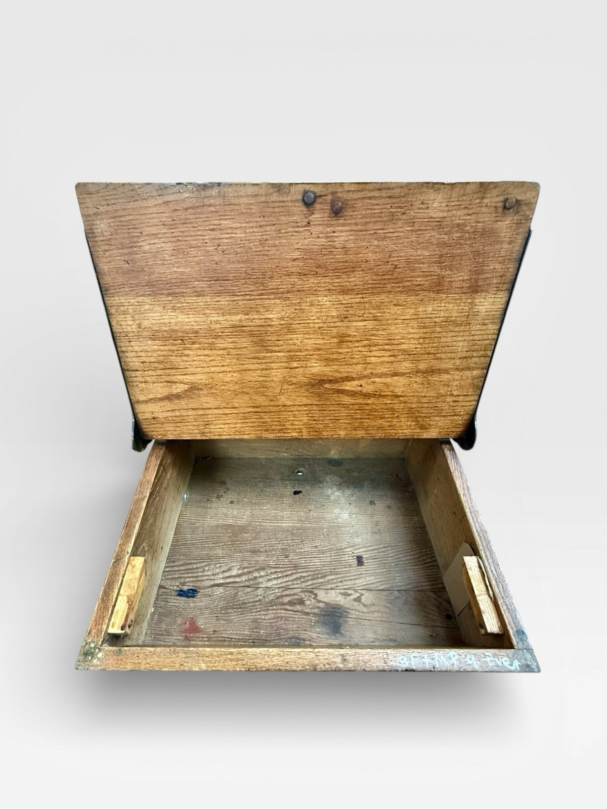 Antique Oak Child’s School Desk Early 20th Century Vintage Wooden Desk