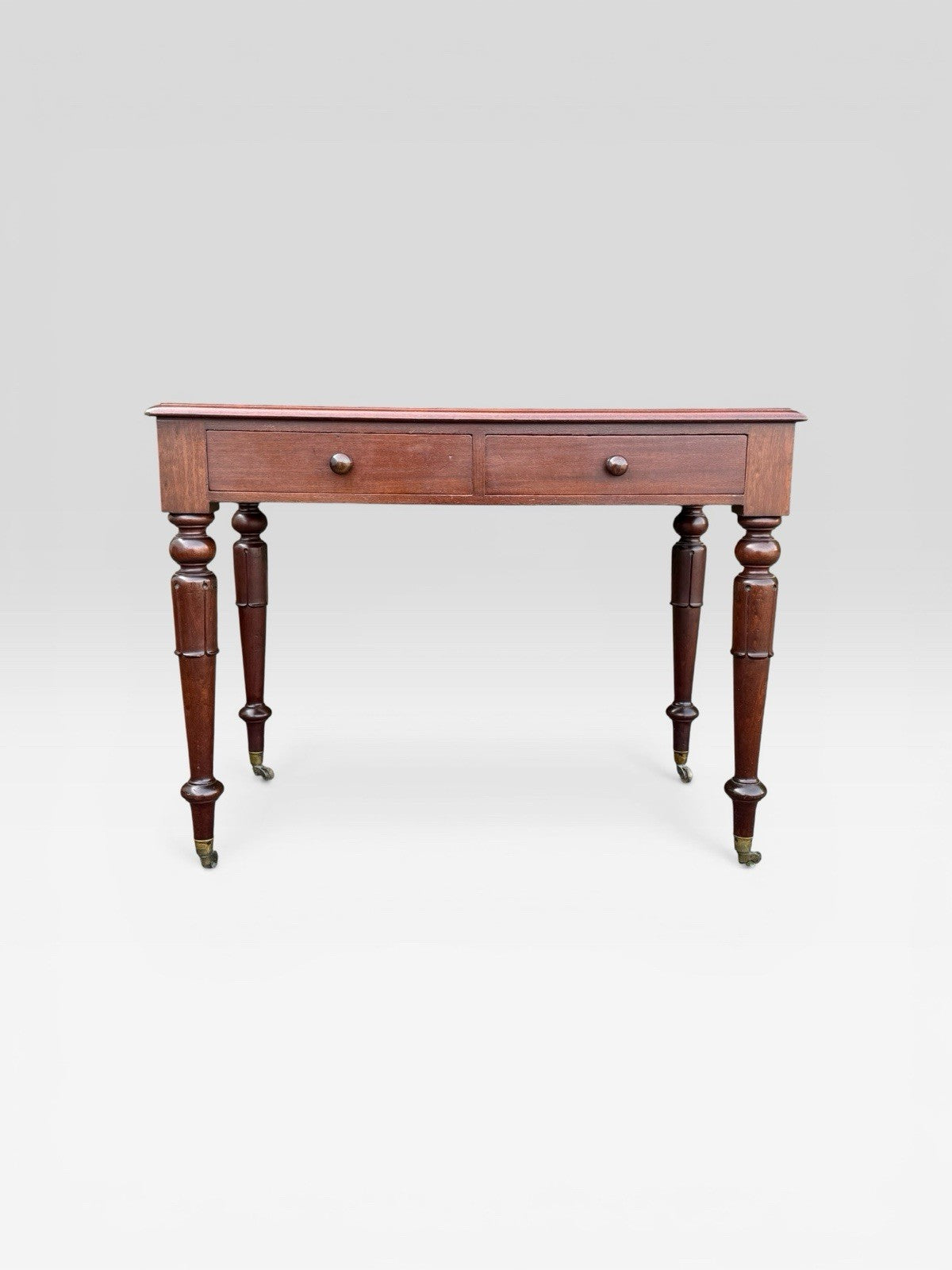 Antique Mahogany Side Table by J A Mein Edinburgh Cabinet Maker Victorian