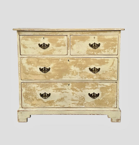 Vintage Pine Chest of Drawers Antique Style Solid Wood Storage