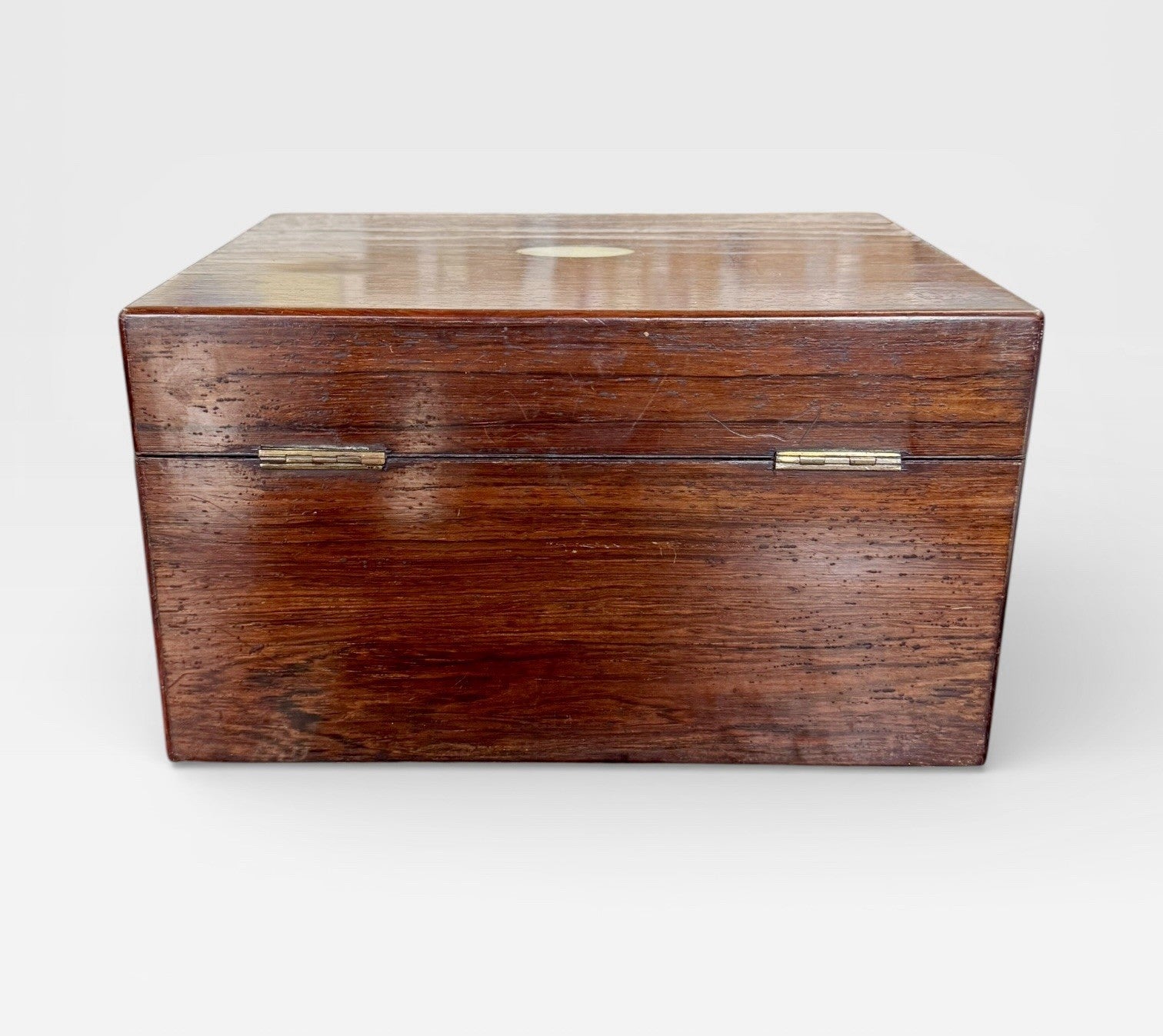Victorian Rosewood Vanity Box Antique c1860 Jewellery Dressing Box