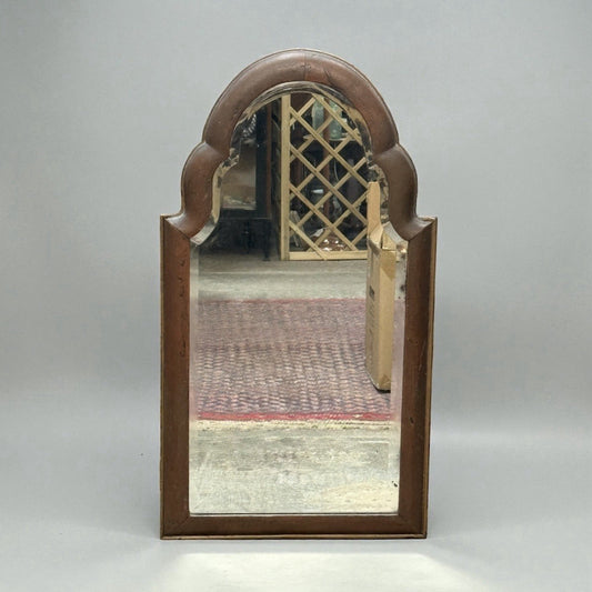 Antique Queen Anne Style Mirror Vintage Wooden Framed Decorative Wall Mirror