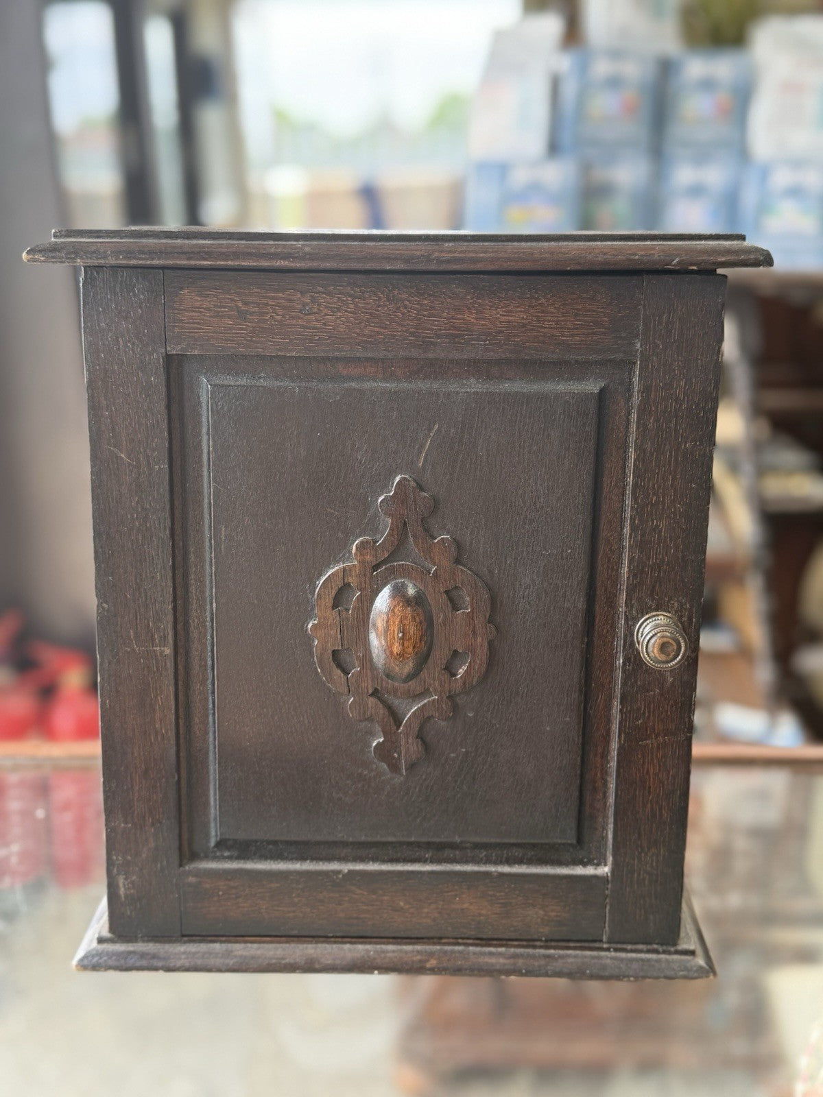 Antiques Smokers Pipe Cabinet