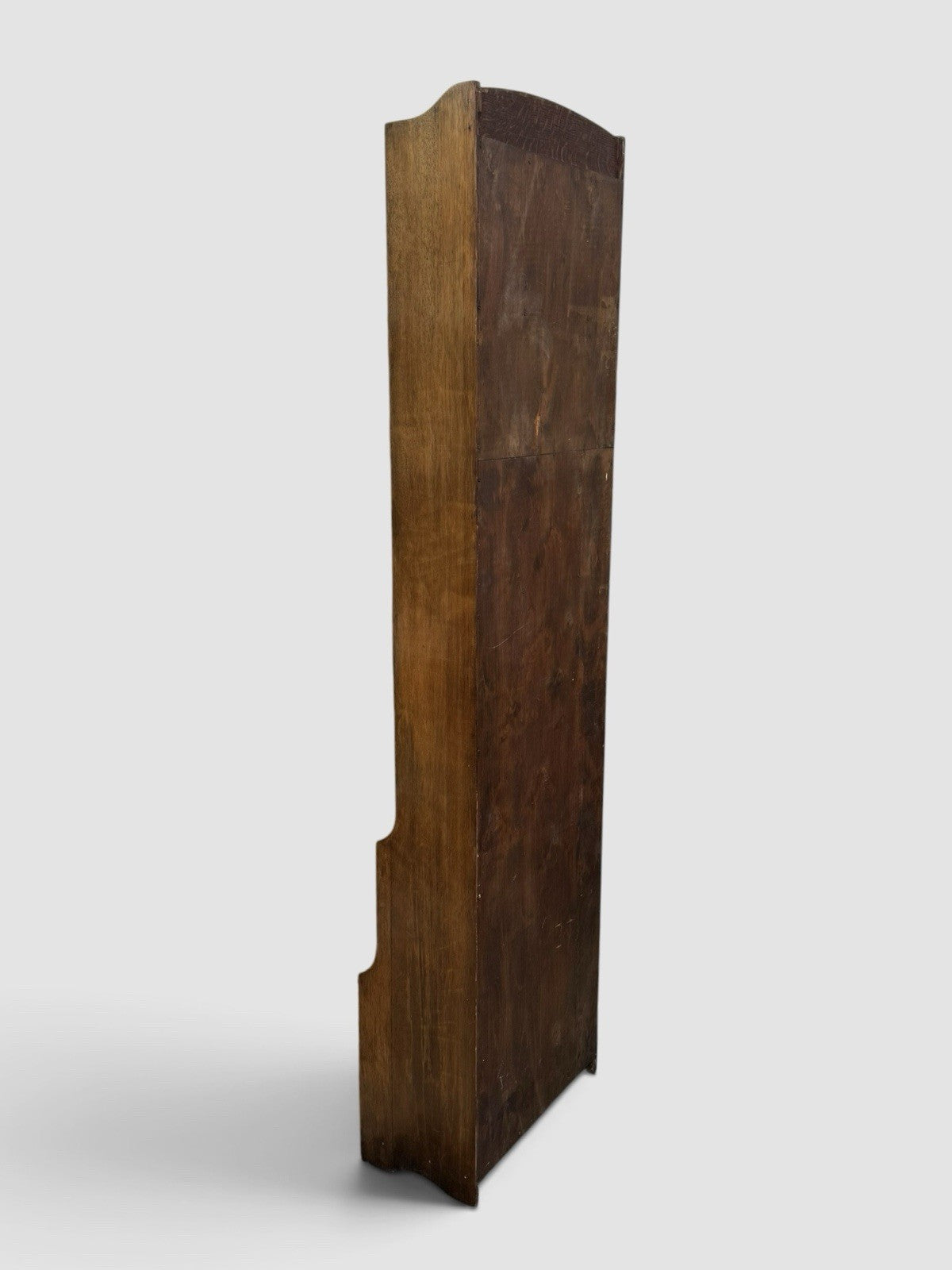 Antique Art Deco Waterfall Bookcase Vintage Oak 1910s Open Shelving