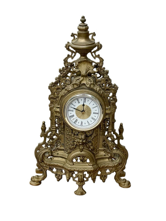 Antique Brass Baroque Style Manyoe Clock