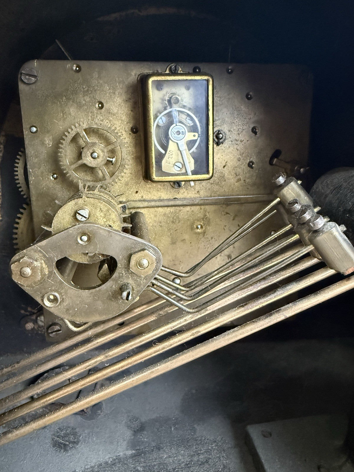 JW Benson Westminster Chime Mantle Clock Working 