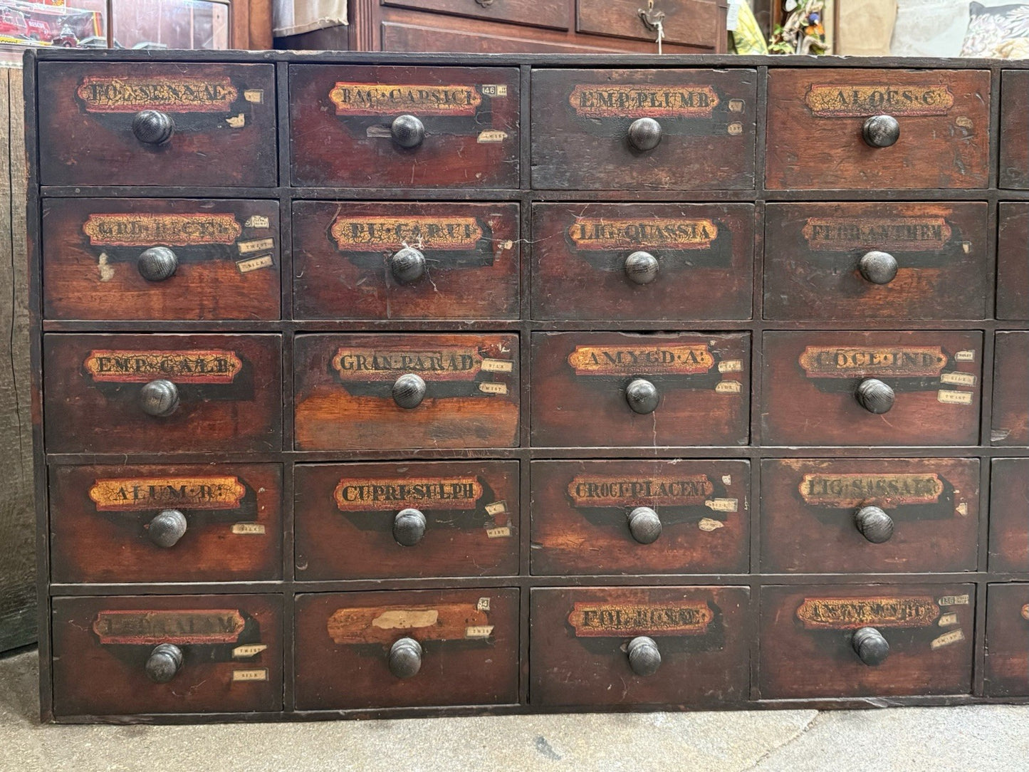Victorian Apothecary Cabinet Antique Chemist Medicine Drawers Cupboard