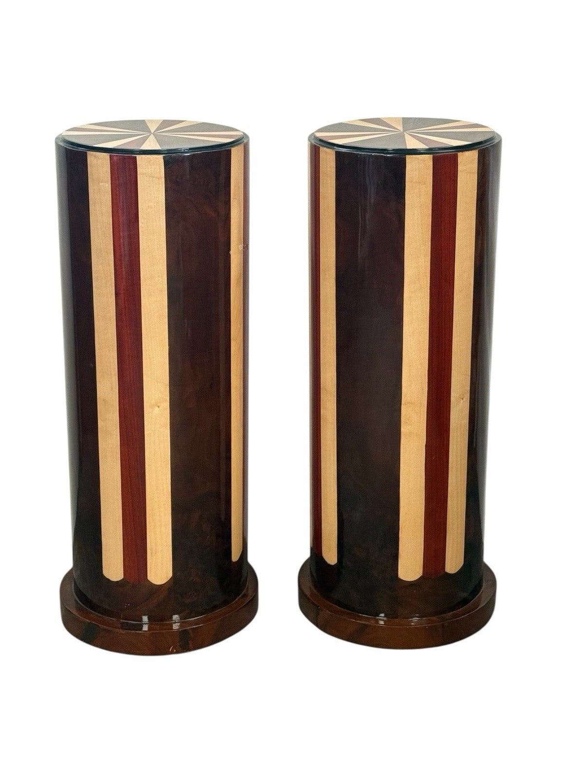 Pair Of Podium Art Deco Columns Jardinière