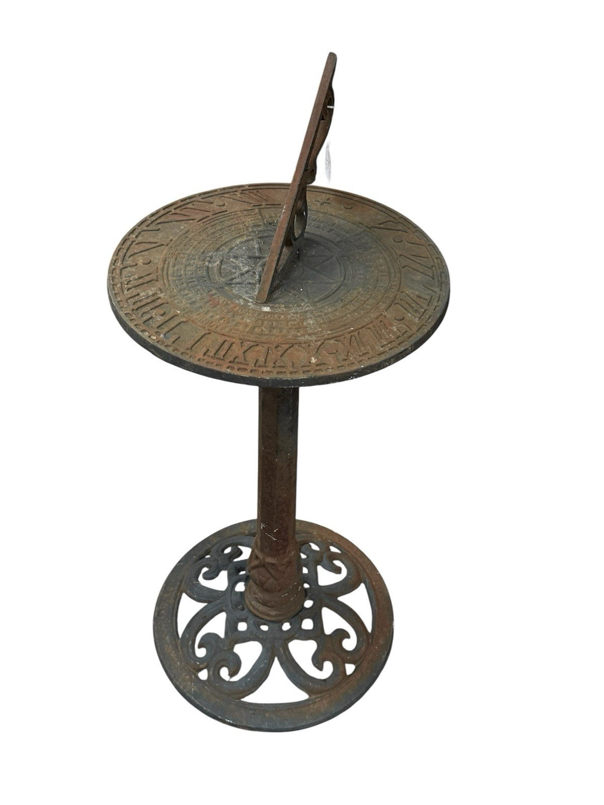 Vintage Cast Iron Sundial