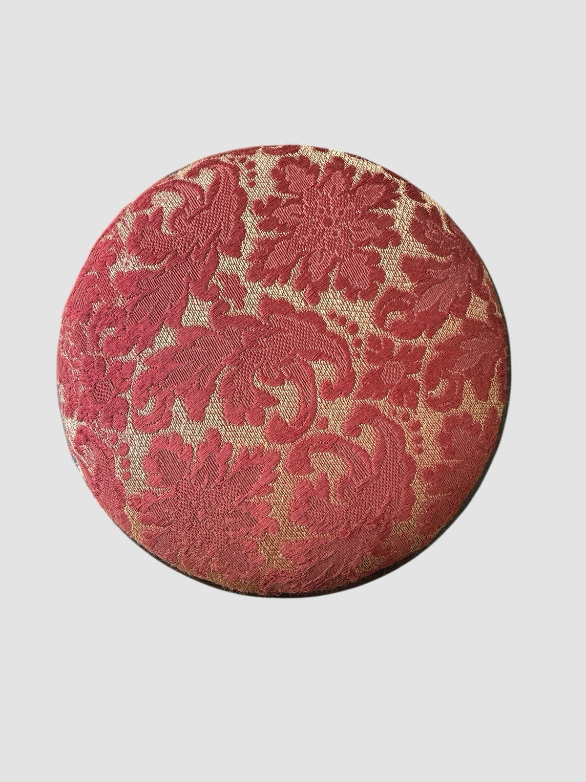 English Victorian Ebonised Cushioned Footstool Art Nouveau Detail