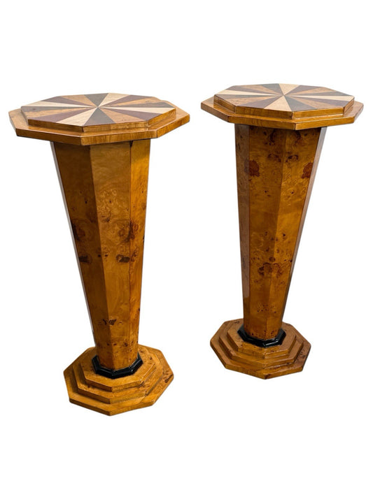 Side Table Art Deco Jardiniere Table Pedestal Column Retro Vintage Style