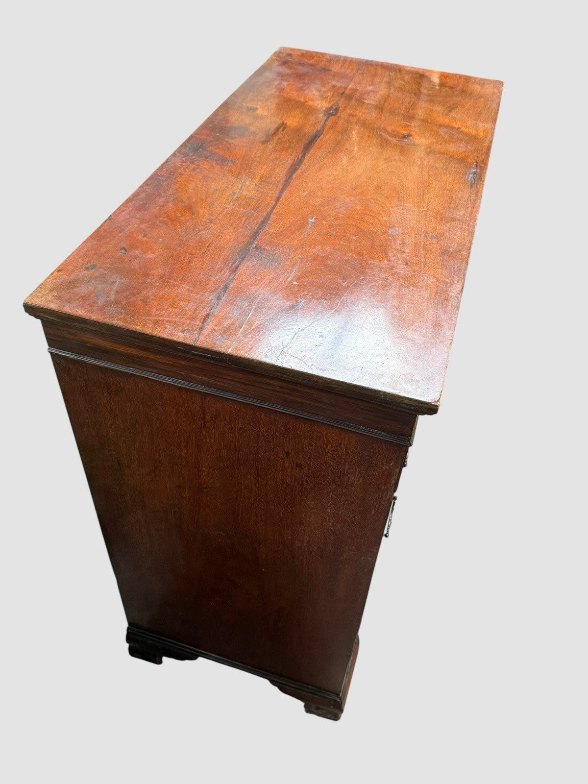 Antique Mahogany Chest of Drawers 19th Century Solid Wood